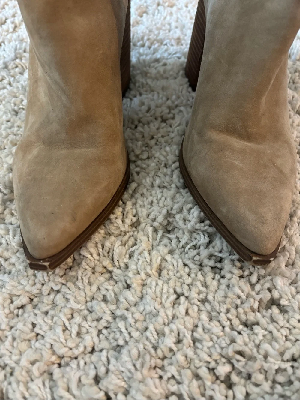 Steve Madden Women's Cedar Suede Pointed Toe Ankle Boots Size 8